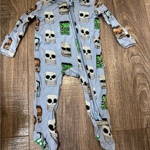Little Bum Bums Newborn Halloween Bamboo Footie